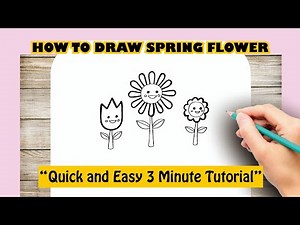How to draw SPRING FLOWER