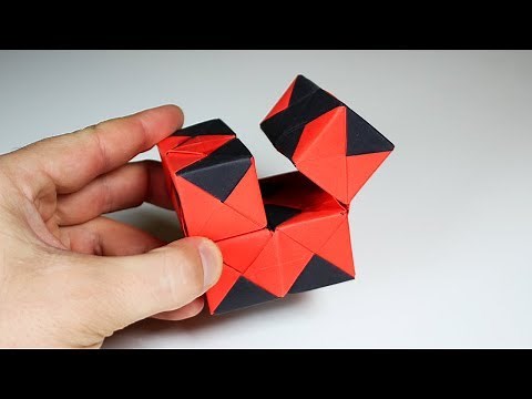 HOW TO MAKE AN INFINITY FIDGET CUBE ORIGAMI