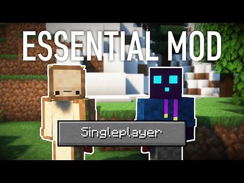 Let Friends Join Your Singleplayer Minecraft World (Essential Mod Tutorial)