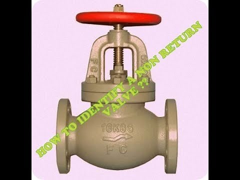 How To Identify A Non Return Valve By a Look?