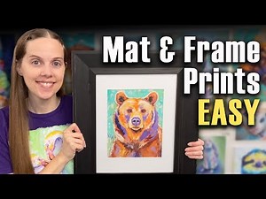 How to Frame a Print with a Mat - EASY Tutorial for Beginners