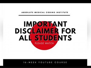 ⚠️ AMCI 16-Week Full Medical Coding Course Disclaimer | CPC CCS-P CCS Prep Guidance