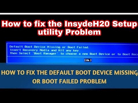 How to Fix the InsydeH20 setup utility problem | To Fix BIOS mode problem | TechFortnite