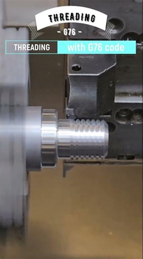 Threading On The CNC Lathe Machine With G76 Cycle, Touch of Precision, Automatic, CNC MACHINE