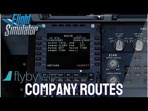 FlyByWire A32nx | Company Routes | Store Company routes in the MCDU