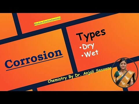 Types of corrosion| Corrosion Types | Dry Corrosion and Wet Corrosion | Dr. Anjali Ssaxena
