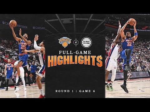 Knicks defeat Detroit Pistons in Round 1, Game 6 | FULL Game Highlights | 2025 NBA Playoffs