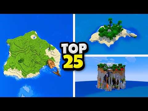 Top 25 SURVIVAL ISLAND SEEDS For Minecraft 1.21.8!