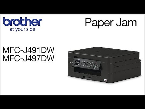 MFCJ497DW Clearing paper Jam errors