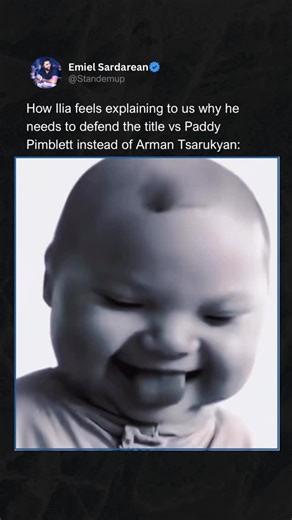Emiel Sardarean on Instagram: "Like c’monnn bro, we all know you should be fighting Arman, not Paddy coming off of a fight vs Michael Chandler in May😭🙏🏽 - Follow @standemup for more MMA content!"