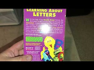 Sesame Street Learning About Letters 1996 VHS