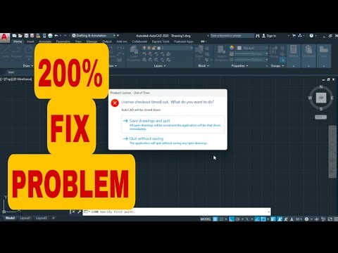 LICENCE CHECKOUT TIMED OUT AUTOCAD WILL BE CLOSED DOWN (How to get rid of this problem?)