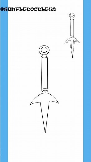 HOW TO DRAW MINATO KUNAI - NARUTO