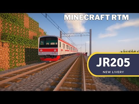 JR 205 New livery - Minecraft Real Train Mod (RTM)