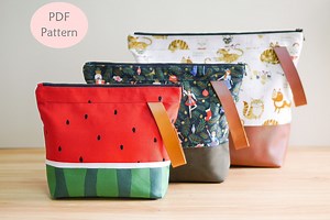 Linda Project Bag Sewing Pattern: Zipper Pouch DIY (PDF) - Etsy