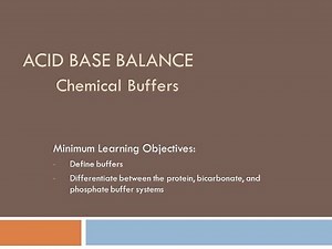 Chemical Buffers
