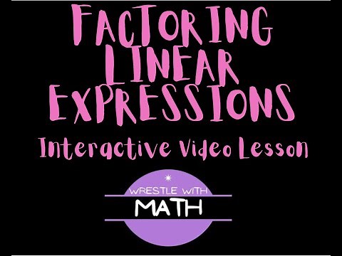 How to Factor Linear Expressions | Math Made Easy