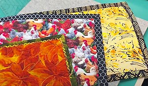 How To Make A Self-Binding Quilted Placemat