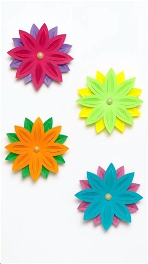 Super Easy Paper Flowers 🌸 | How to Make Paper Flowers #shorts