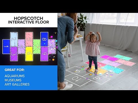 Hopscotch | interactive floor projector game from LUMOplay