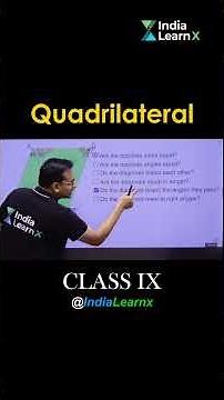🔥 Quadrilaterals in 60 Seconds! Class 9 Maths Revision Short! | India LearnX