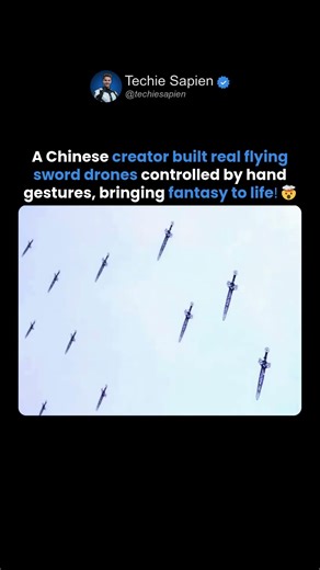 A Chinese Creator Shows Real Flying Sword Drones 🤯