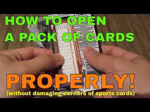 How to open a pack of sports cards properly | MAKE EASY