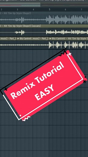 How to create a remix. No skills needed! #flstudio #tutorial #producertok #musicmaking