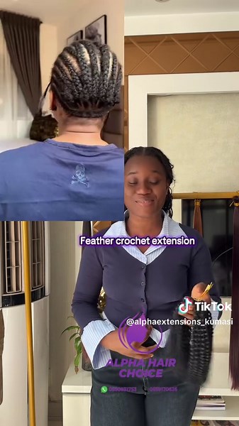 Besties 💜🤍🛒🛒this is a must have! #feathercrochetextension #crochettutorial #bohobraidstyle #ghanatiktokers🇬🇭🇬🇭🇬🇭🇳🇬🇳🇬🇳🇬_uk🇬🇧🇬🇧🇬🇧 Feather crochet braids Feather crochet for locs Curls for locs Braids tortilla 2025 trending braids
