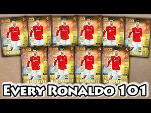Every MATCH ATTAX EXTRA 2021/22 Cristiano Ronaldo 101 Card We Have Packed | CR7 Unbeatable 101 Card