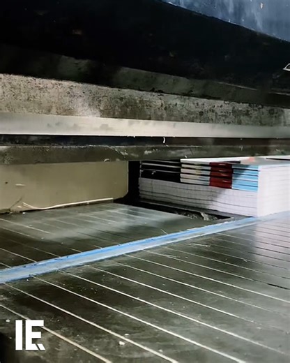 42K views · 249 reactions | A machine that cuts books—have you heard it's satisfying sound while in action?  | Interesting Engineering | Facebook