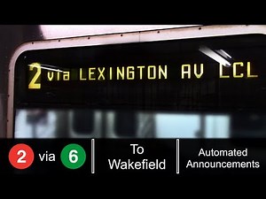 ᴴᴰ R142 2 Train via Lexington Av Local Line - To Wakefield 241 St