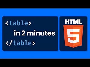 HTML Table Tutorial for Beginners – Gentle step by step guide