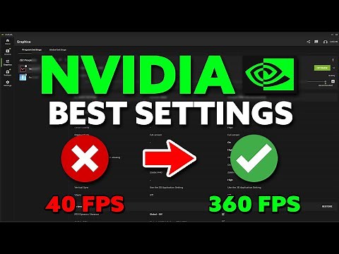 NVIDIA APP - Best Settings for HIGH FPS & 0 DELAY!