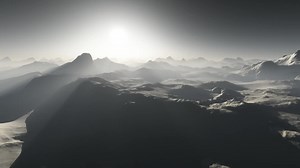 Stock Video Mountainous Surface Of An Alien World Live Wallpaper