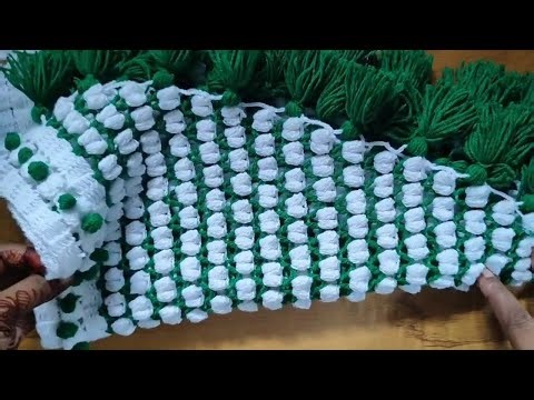 How to make woolen toran design 💯 , crochet pattern, easy crochet pattern#crochet #toran #knitting