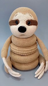 42K views · 228 reactions | Crochet a sloth stacking toy #crochet #slothcrochet #crochettoys #sloth #amigurumi #handmade #howto #crochetsloth #Handmade #yarnlove #crochetdachshund #cute #diy #crocheting #diy #handcrafted #sloths #babytoy #colors #toys #reels #reelsfb #stackingrings #stacking #stackingtoys #animals #kidtoys #babyshowergift | Crochet Creator | Facebook