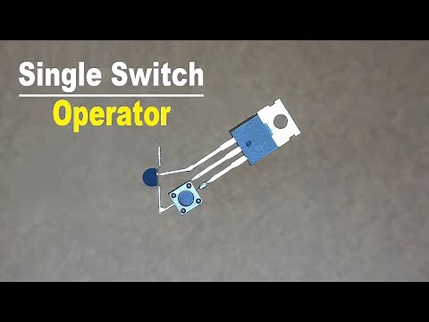 Single Button Push ON Push OFF Switch Circuit..Simple Latch Switch Circuit..