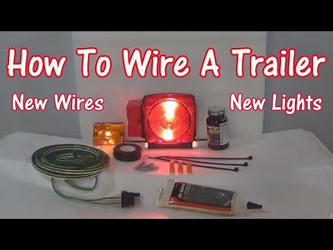 How To Wire A Trailer, New Lights Also