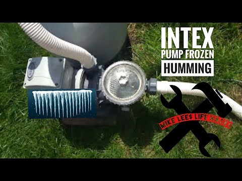 INTEX POOL PUMP NOT WORKING? FROZEN, HUMMING. PUMP WON'T TURN ON?? SUPER EASY FIX!!!