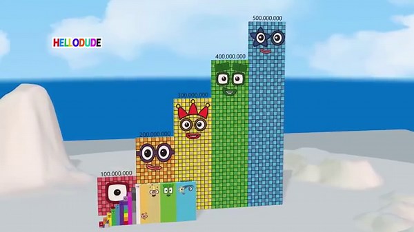 Numberblocks Step Squad 500 vs 20,000 vs 500,000,000 Million | Learn Big Number Patterns!