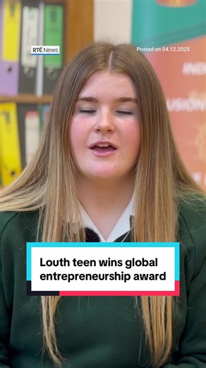 A Co Louth teenager has become the first Irish winner of the World Youth Entrepreneurship Challenge in New York. #rtenews #entrepreneur