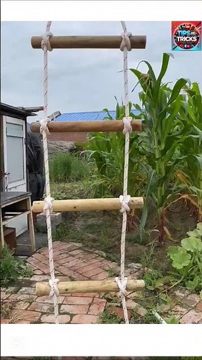 DIY Wooden Rope Ladder – Easy Backyard Adventure!