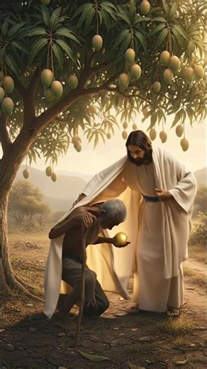 Jesus & The Old Beggar: A Lesson on True Love ✝️ #Shorts #jesus #faith