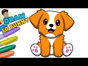 How to Draw a Labrador || Golden Retriever Puppy Easy
