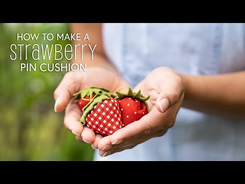 How to Make a Strawberry Pin Cushion | a Shabby Fabrics Tutorial