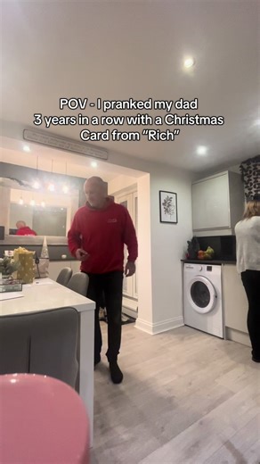Three-Year Dad Prank with Christmas Cards