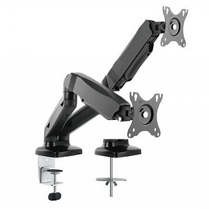 Dual Monitor Table Stand- Monitor Stand for 2 Monitors. Height adjustable