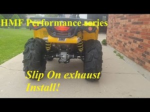 HMF Performance Series Exhaust for Can Am Outlander L 570 XMR Install!