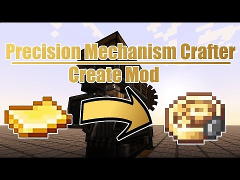 Minecraft Create Mod | Compact Precision Mechanism Crafter Tutorial & Schematic Download